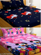 Microfiber floral double king bedsheets combo pack of 2 with 4 pillow covers, perfect for heavy winter adult use